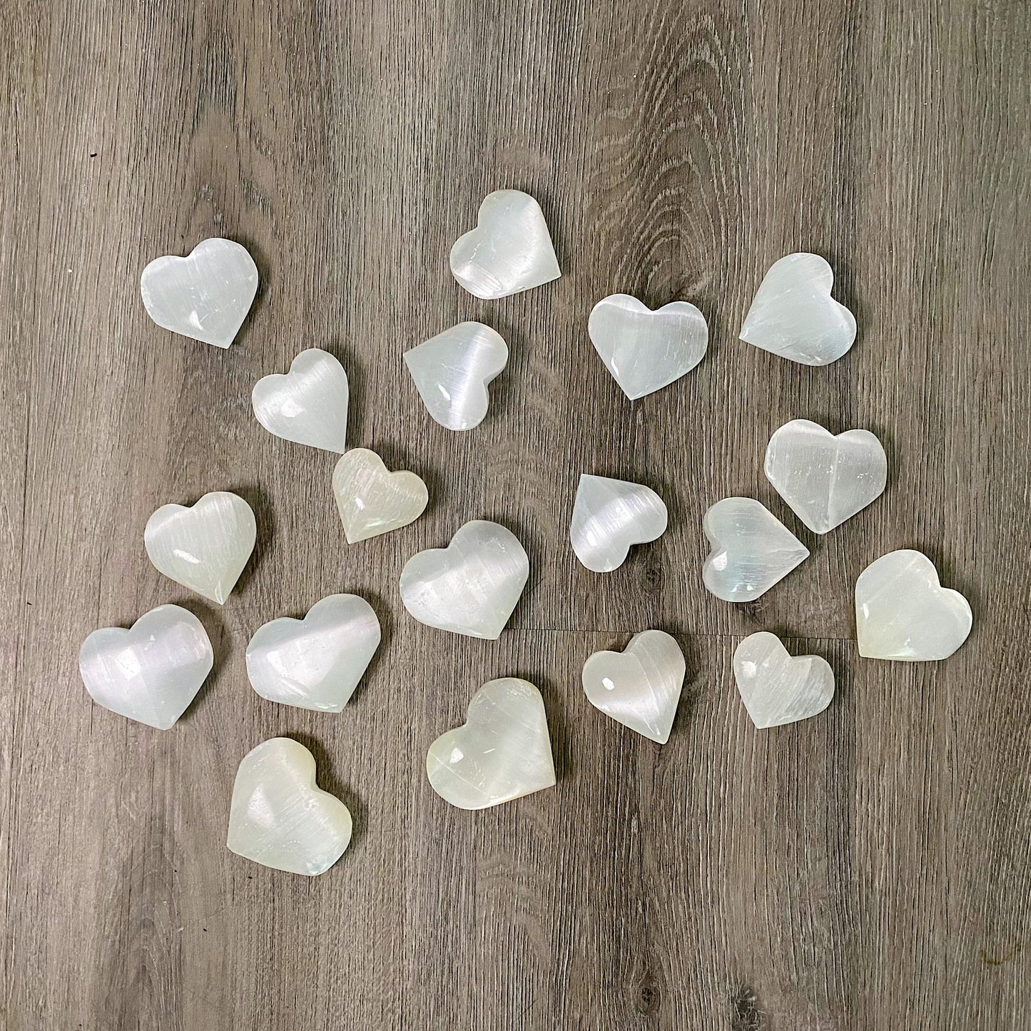 Selenite Hearts