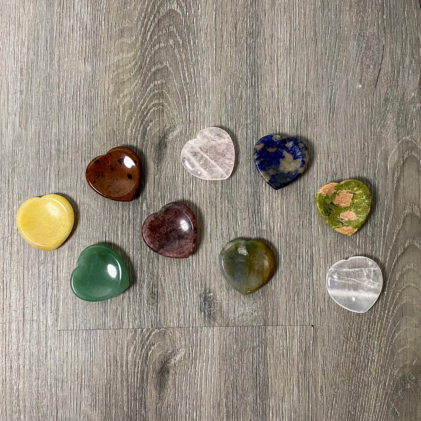 Gemstone Heart Worry Stone